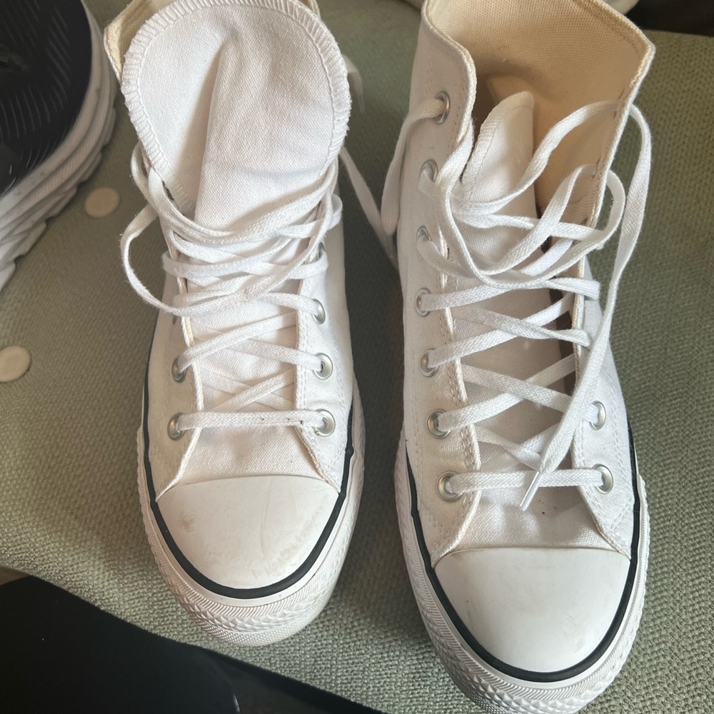 Classic White High-Top Sneakers (Converse)